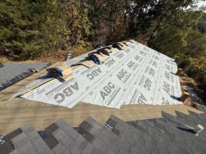 New roof installation