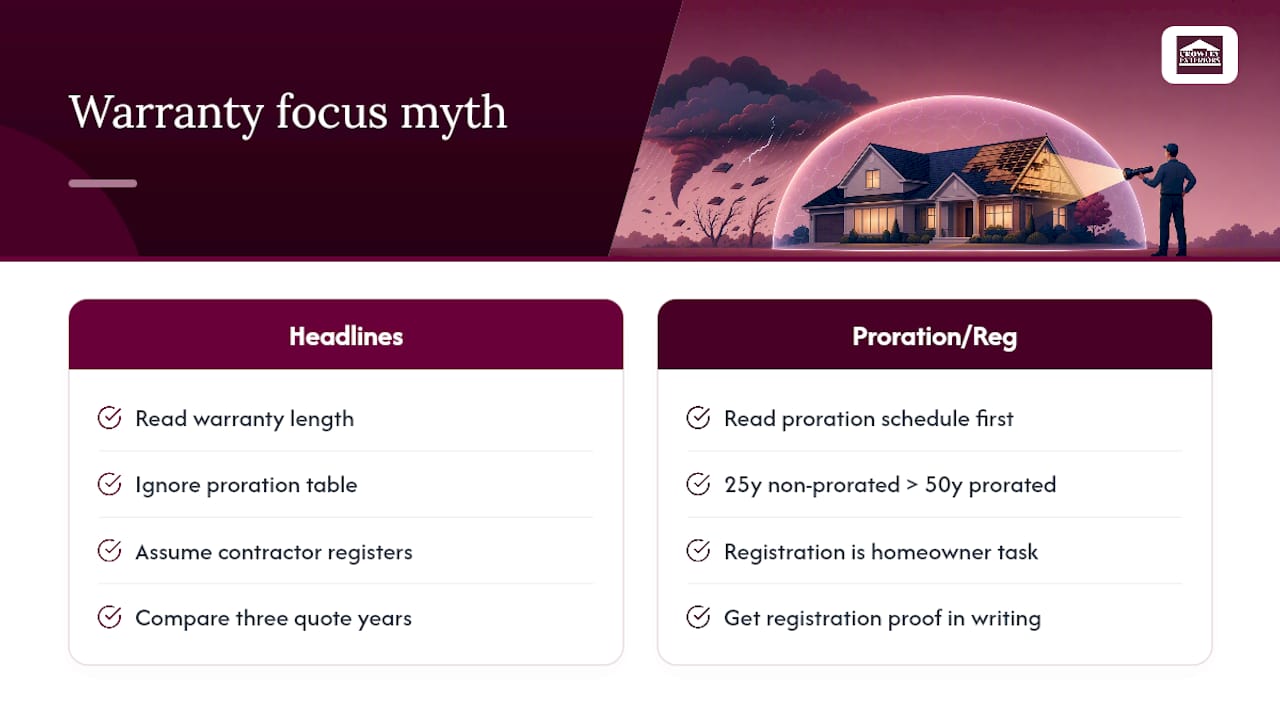 What Homeowners Get Wrong About Roof Warranty Coverage — overview diagram