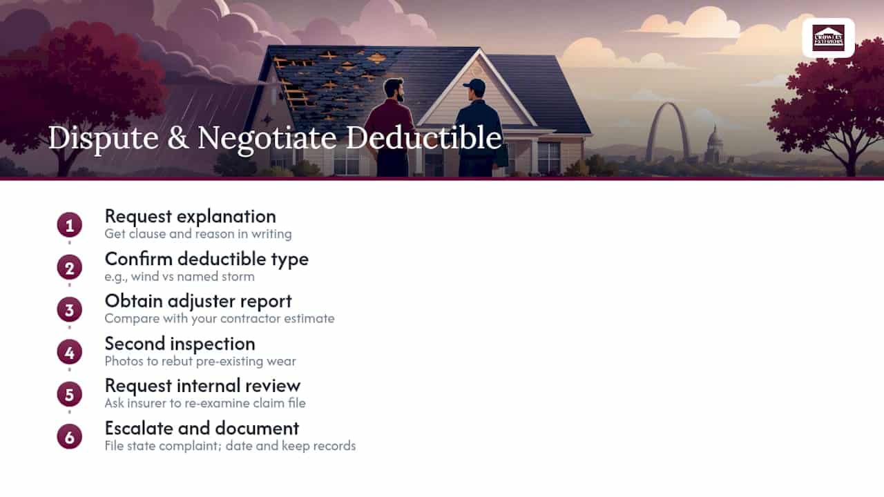 How To Dispute Or Negotiate A Deductible Amount — overview diagram