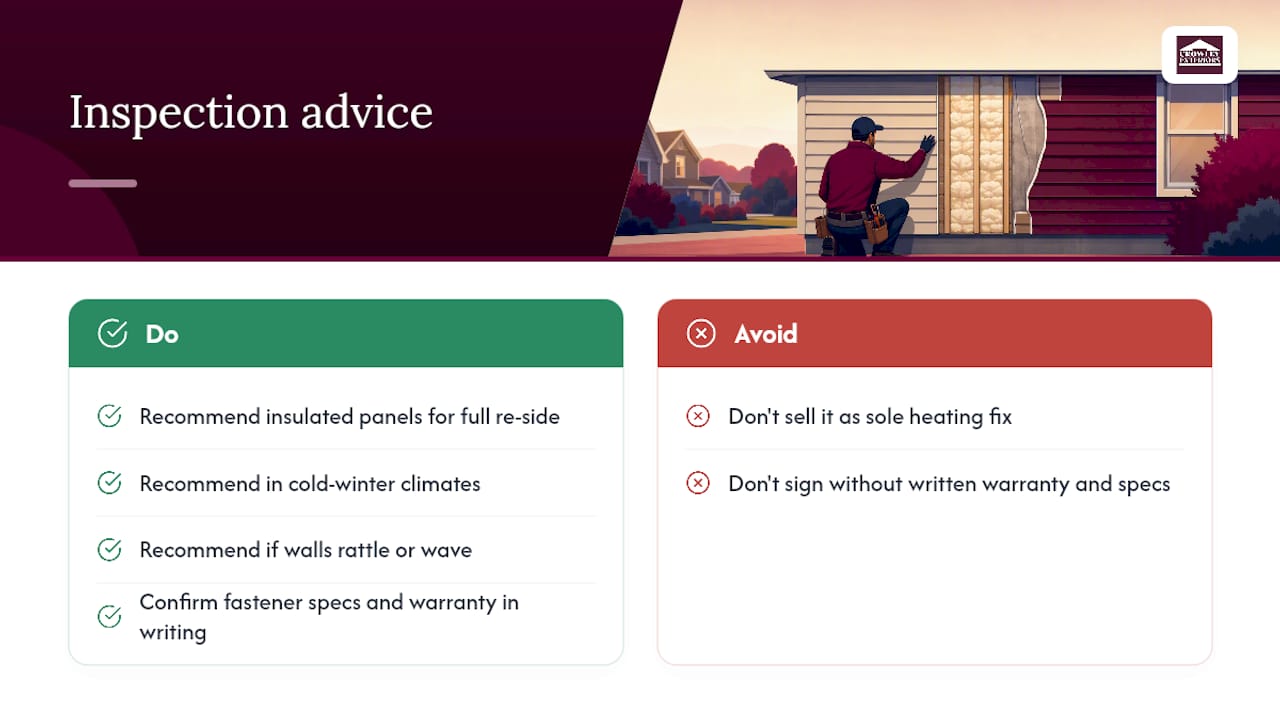 How We Advise Homeowners During a Siding Inspection — overview diagram