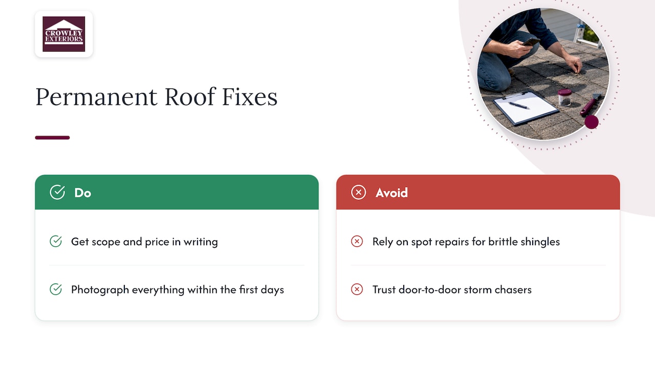 Then get a permanent fix — overview diagram